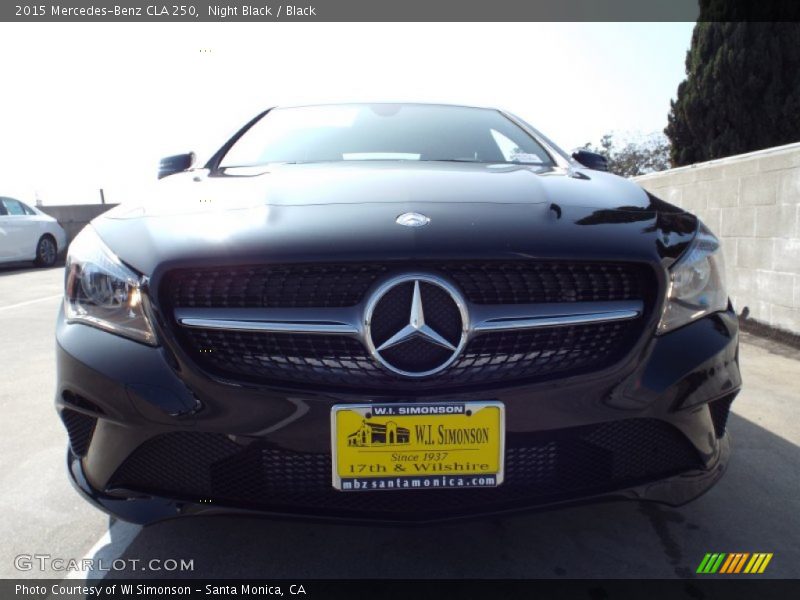 Night Black / Black 2015 Mercedes-Benz CLA 250