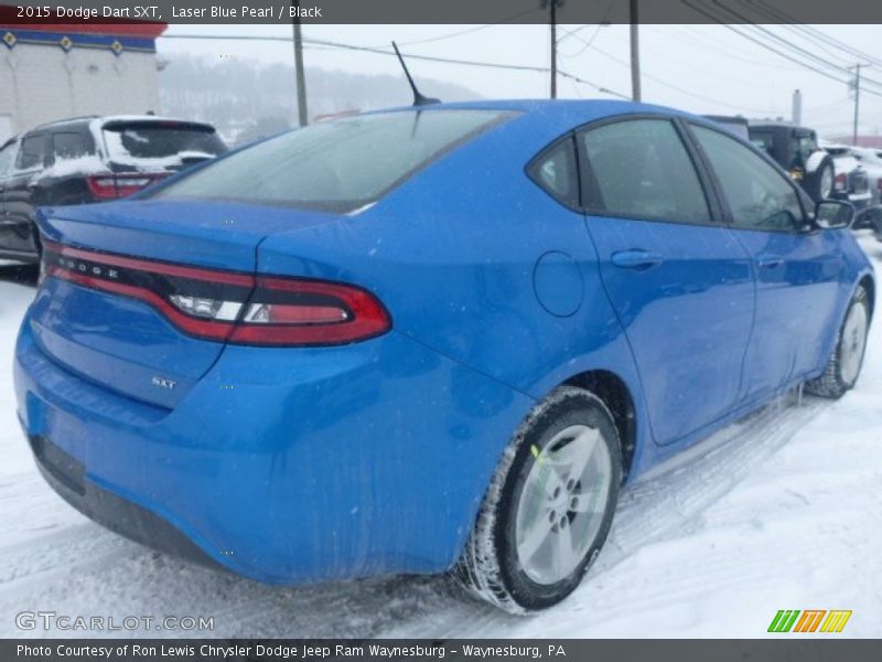 Laser Blue Pearl / Black 2015 Dodge Dart SXT