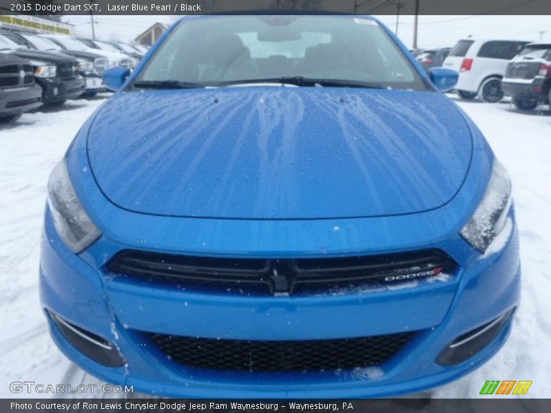 Laser Blue Pearl / Black 2015 Dodge Dart SXT