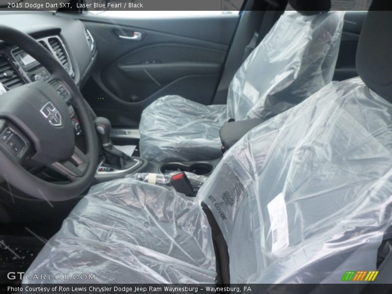 Laser Blue Pearl / Black 2015 Dodge Dart SXT