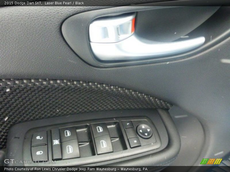 Laser Blue Pearl / Black 2015 Dodge Dart SXT