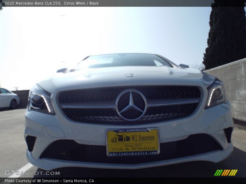 Cirrus White / Black 2015 Mercedes-Benz CLA 250