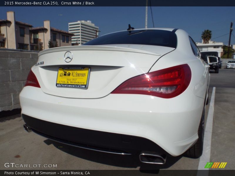 Cirrus White / Black 2015 Mercedes-Benz CLA 250
