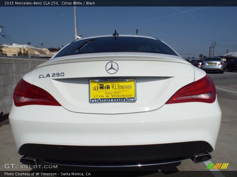 Cirrus White / Black 2015 Mercedes-Benz CLA 250