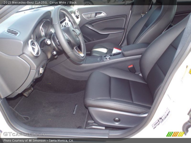 Cirrus White / Black 2015 Mercedes-Benz CLA 250