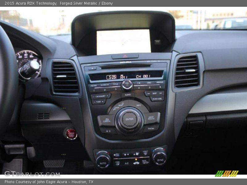 Controls of 2015 RDX Technology