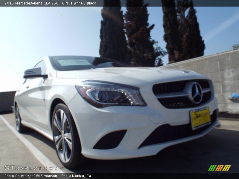 Cirrus White / Black 2015 Mercedes-Benz CLA 250