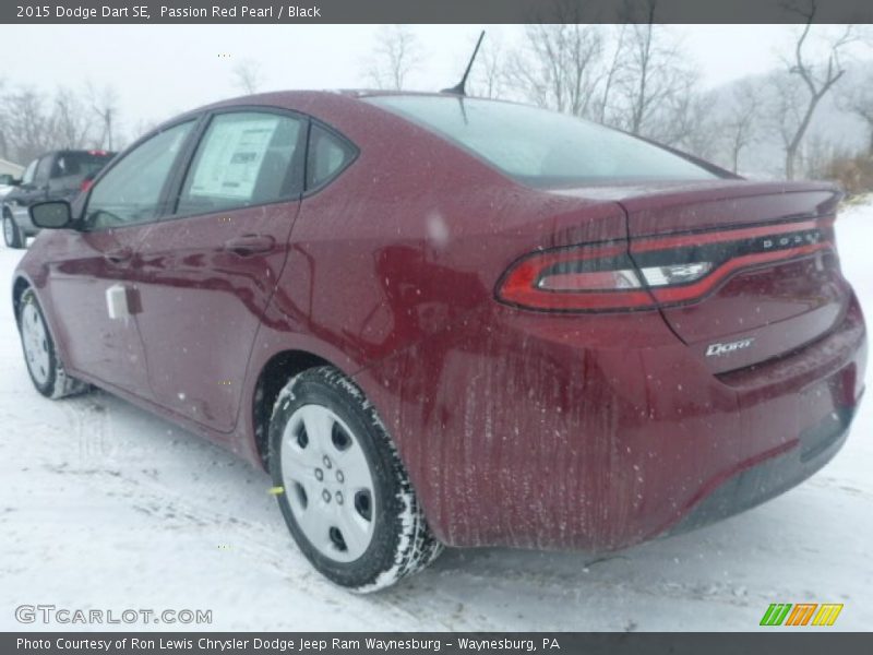Passion Red Pearl / Black 2015 Dodge Dart SE