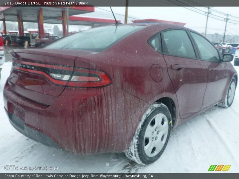 Passion Red Pearl / Black 2015 Dodge Dart SE