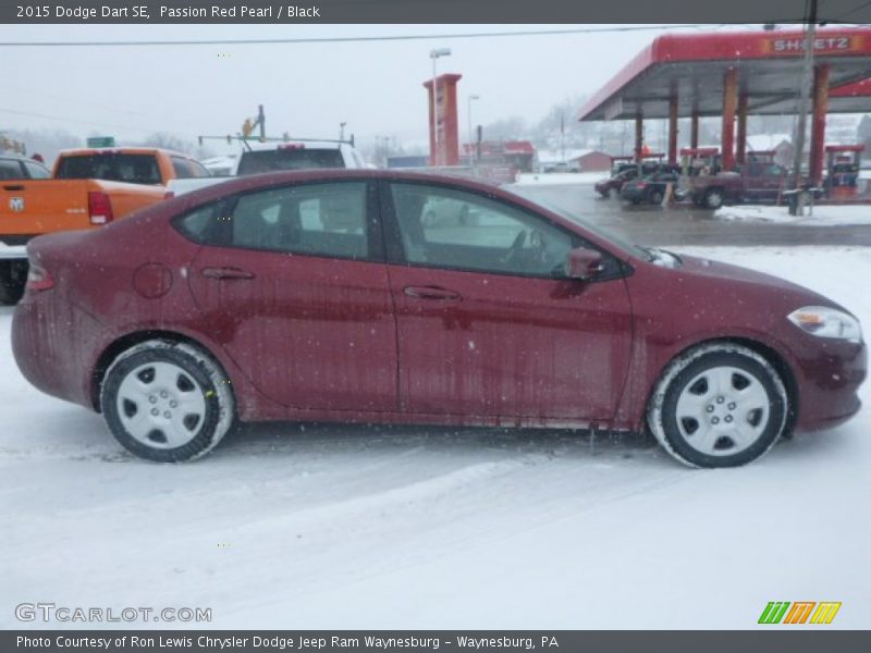 Passion Red Pearl / Black 2015 Dodge Dart SE