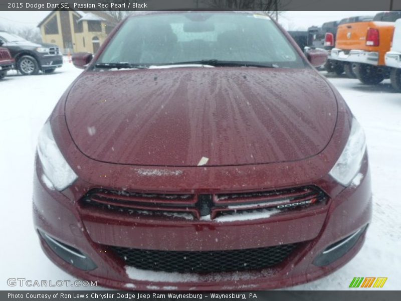 Passion Red Pearl / Black 2015 Dodge Dart SE