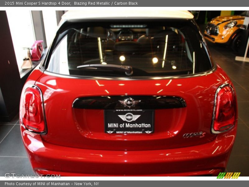 Blazing Red Metallic / Carbon Black 2015 Mini Cooper S Hardtop 4 Door
