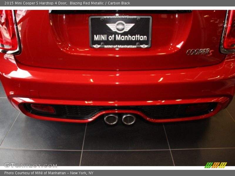Blazing Red Metallic / Carbon Black 2015 Mini Cooper S Hardtop 4 Door