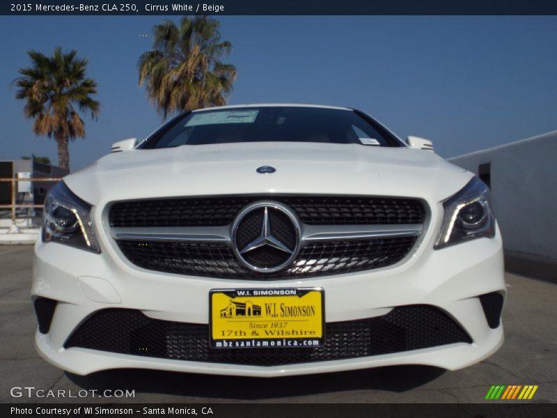 Cirrus White / Beige 2015 Mercedes-Benz CLA 250