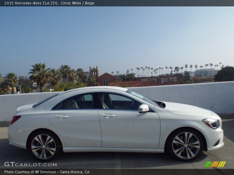 Cirrus White / Beige 2015 Mercedes-Benz CLA 250
