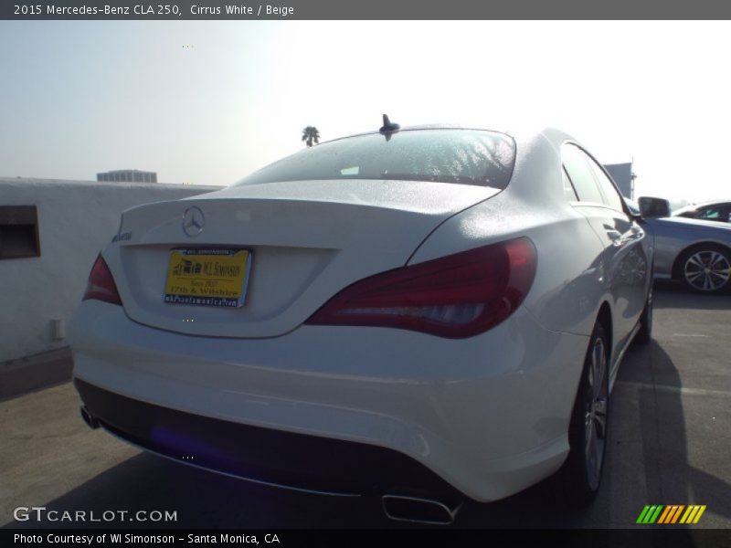 Cirrus White / Beige 2015 Mercedes-Benz CLA 250