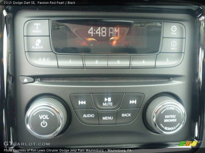 Passion Red Pearl / Black 2015 Dodge Dart SE