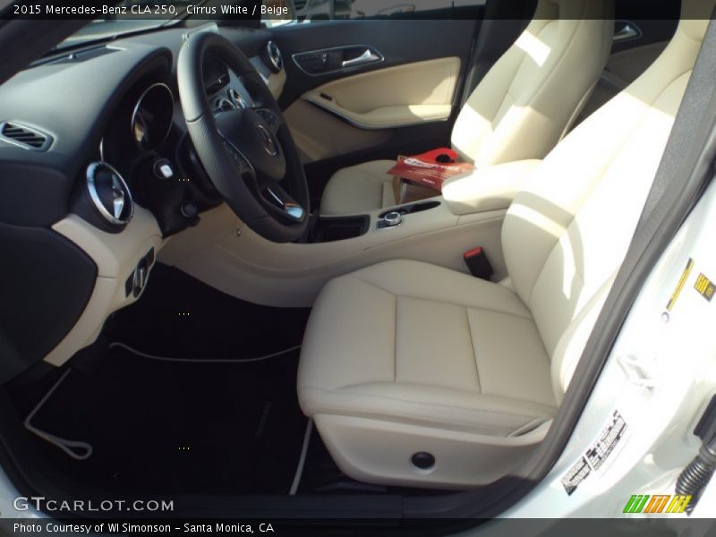 Cirrus White / Beige 2015 Mercedes-Benz CLA 250
