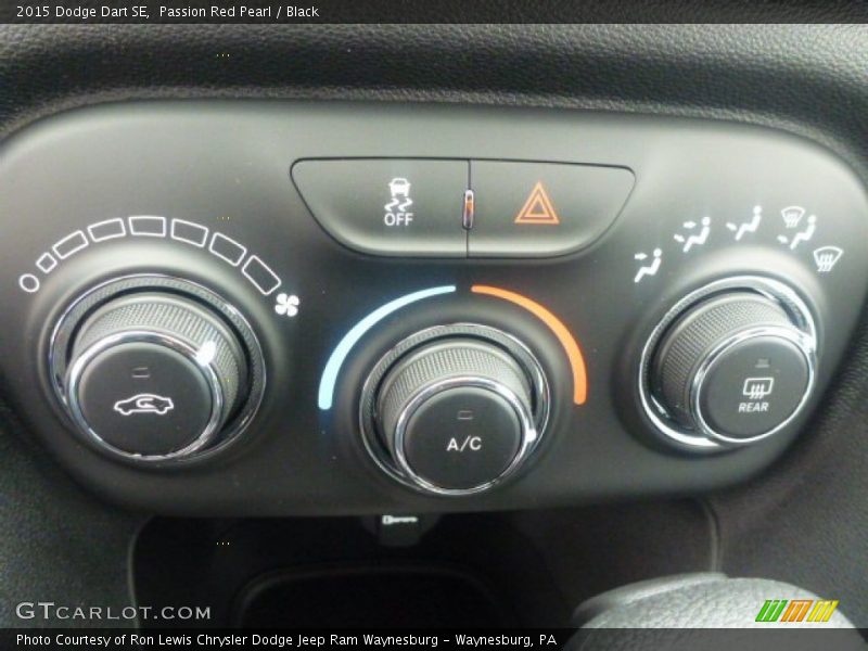 Passion Red Pearl / Black 2015 Dodge Dart SE
