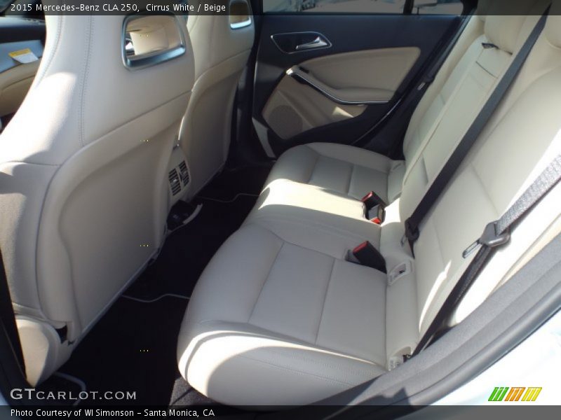 Cirrus White / Beige 2015 Mercedes-Benz CLA 250