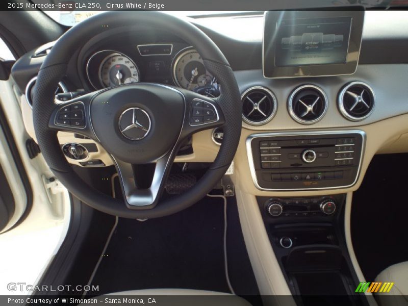 Cirrus White / Beige 2015 Mercedes-Benz CLA 250