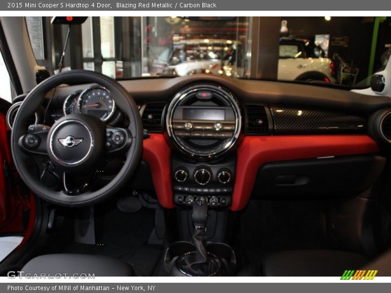 Blazing Red Metallic / Carbon Black 2015 Mini Cooper S Hardtop 4 Door