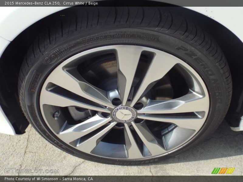 Cirrus White / Beige 2015 Mercedes-Benz CLA 250