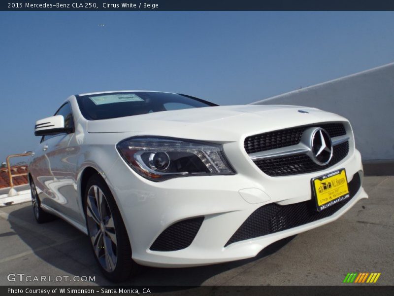 Cirrus White / Beige 2015 Mercedes-Benz CLA 250