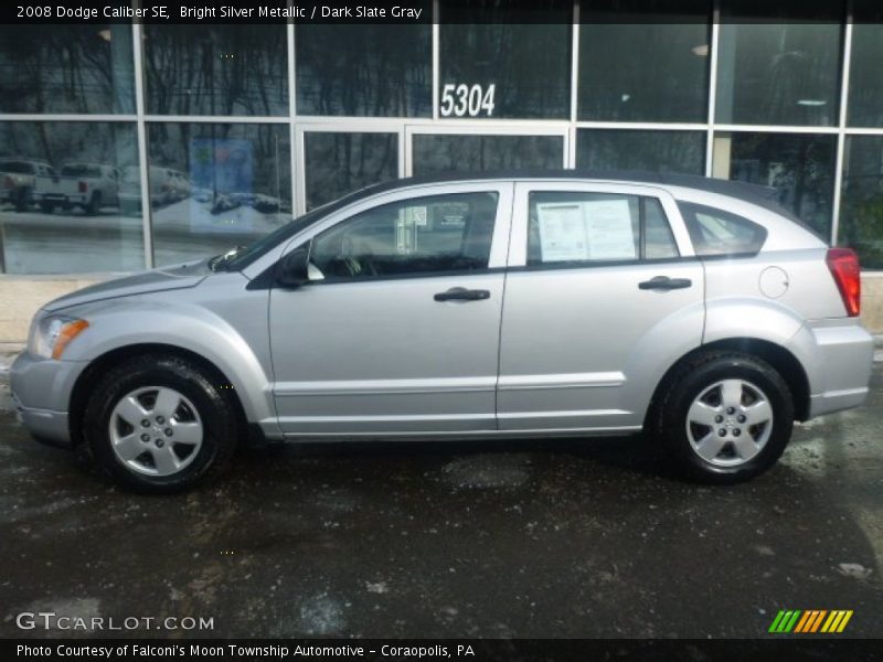 Bright Silver Metallic / Dark Slate Gray 2008 Dodge Caliber SE