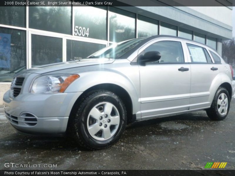 Bright Silver Metallic / Dark Slate Gray 2008 Dodge Caliber SE