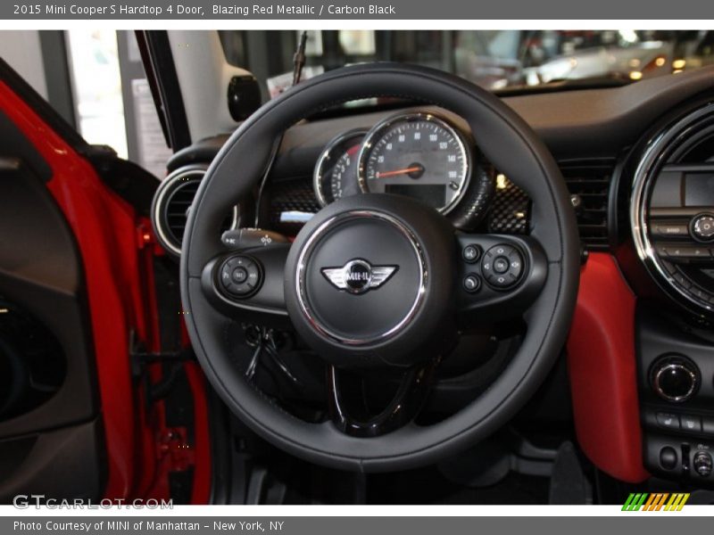 Blazing Red Metallic / Carbon Black 2015 Mini Cooper S Hardtop 4 Door