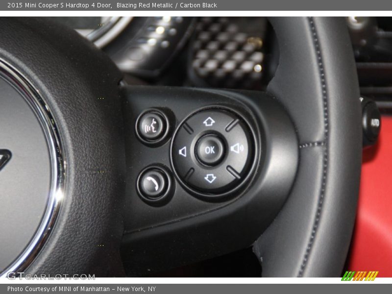 Blazing Red Metallic / Carbon Black 2015 Mini Cooper S Hardtop 4 Door