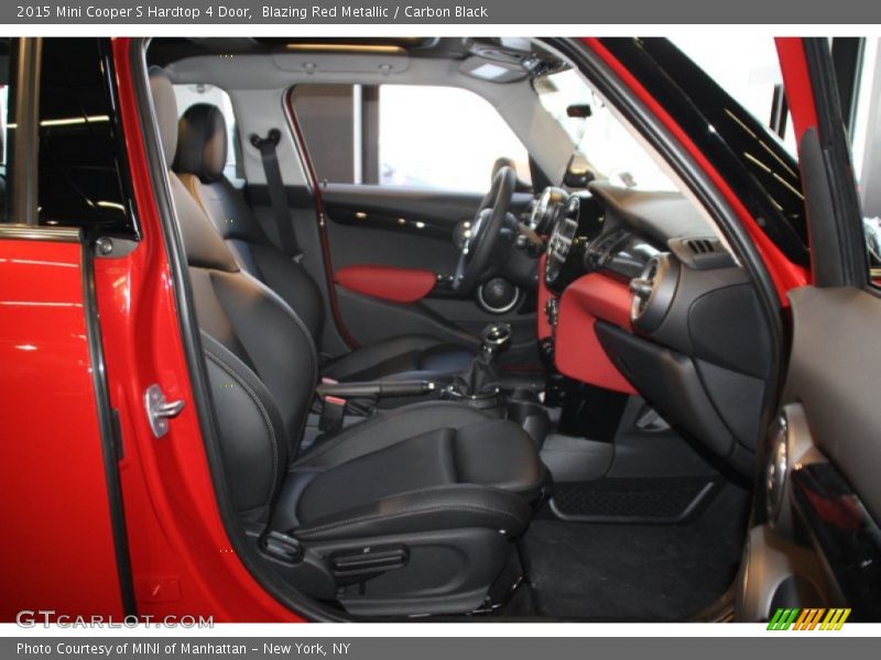 Blazing Red Metallic / Carbon Black 2015 Mini Cooper S Hardtop 4 Door