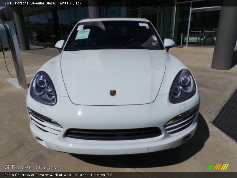 White / Black 2013 Porsche Cayenne Diesel