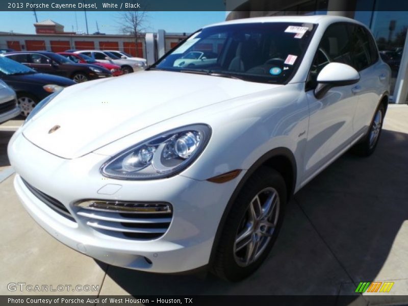 White / Black 2013 Porsche Cayenne Diesel