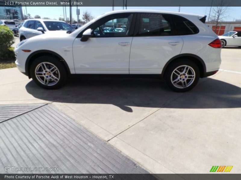 White / Black 2013 Porsche Cayenne Diesel