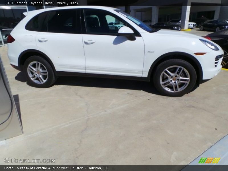 White / Black 2013 Porsche Cayenne Diesel