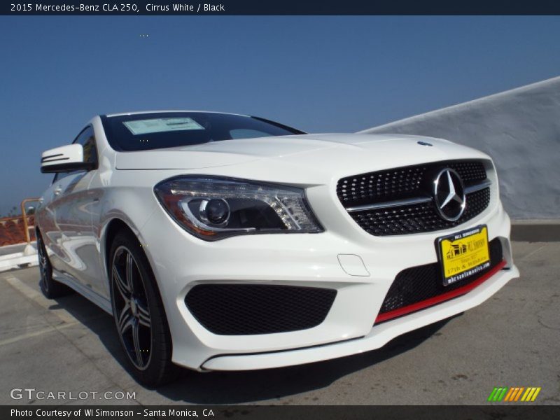 Cirrus White / Black 2015 Mercedes-Benz CLA 250