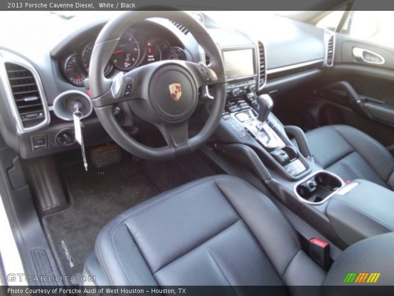 White / Black 2013 Porsche Cayenne Diesel