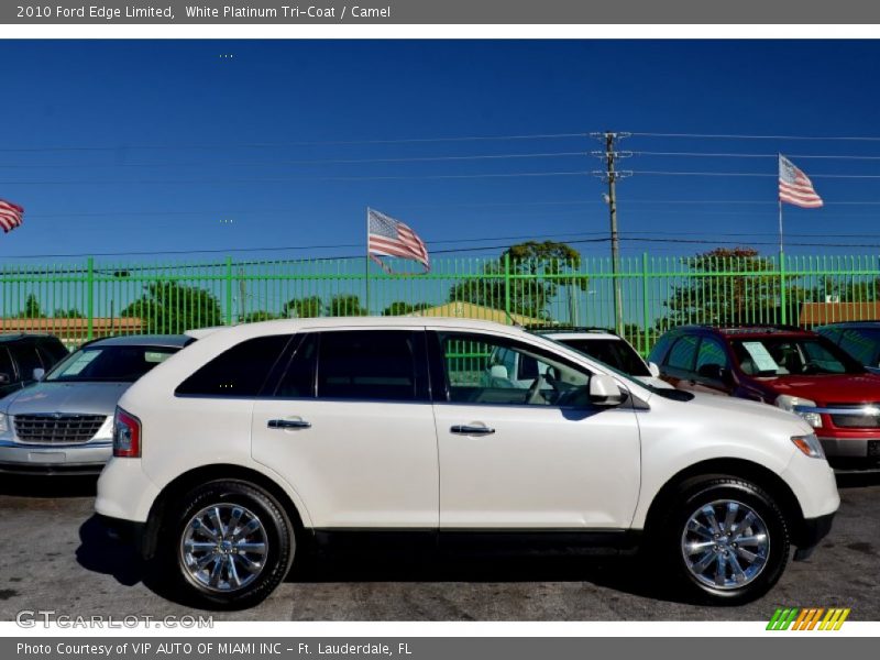 White Platinum Tri-Coat / Camel 2010 Ford Edge Limited