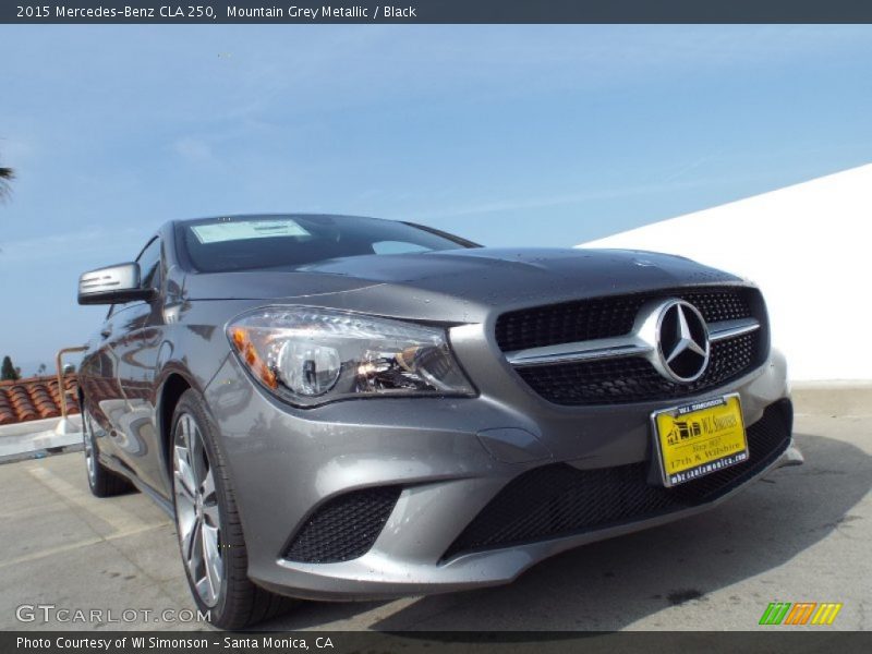 Mountain Grey Metallic / Black 2015 Mercedes-Benz CLA 250