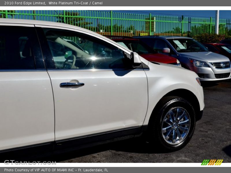White Platinum Tri-Coat / Camel 2010 Ford Edge Limited