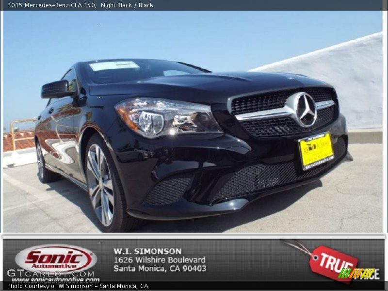 Night Black / Black 2015 Mercedes-Benz CLA 250