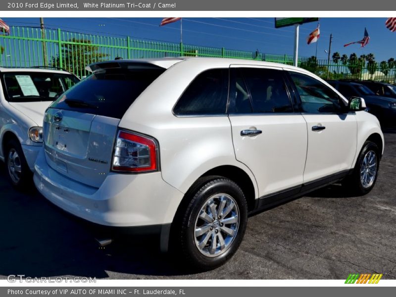 White Platinum Tri-Coat / Camel 2010 Ford Edge Limited