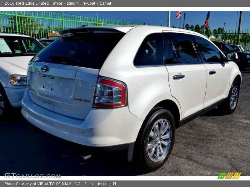 White Platinum Tri-Coat / Camel 2010 Ford Edge Limited