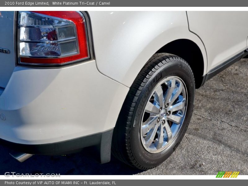 White Platinum Tri-Coat / Camel 2010 Ford Edge Limited