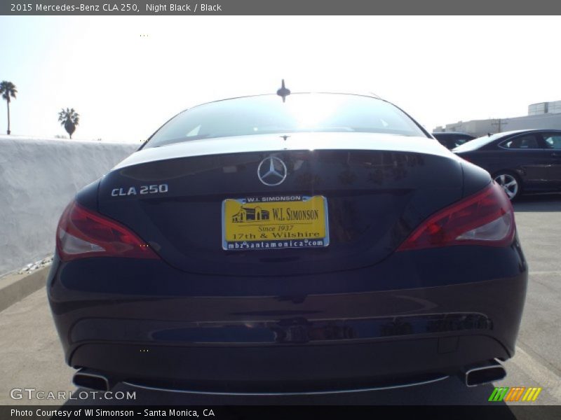 Night Black / Black 2015 Mercedes-Benz CLA 250