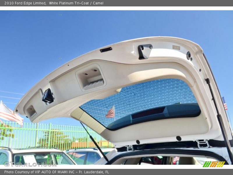 White Platinum Tri-Coat / Camel 2010 Ford Edge Limited