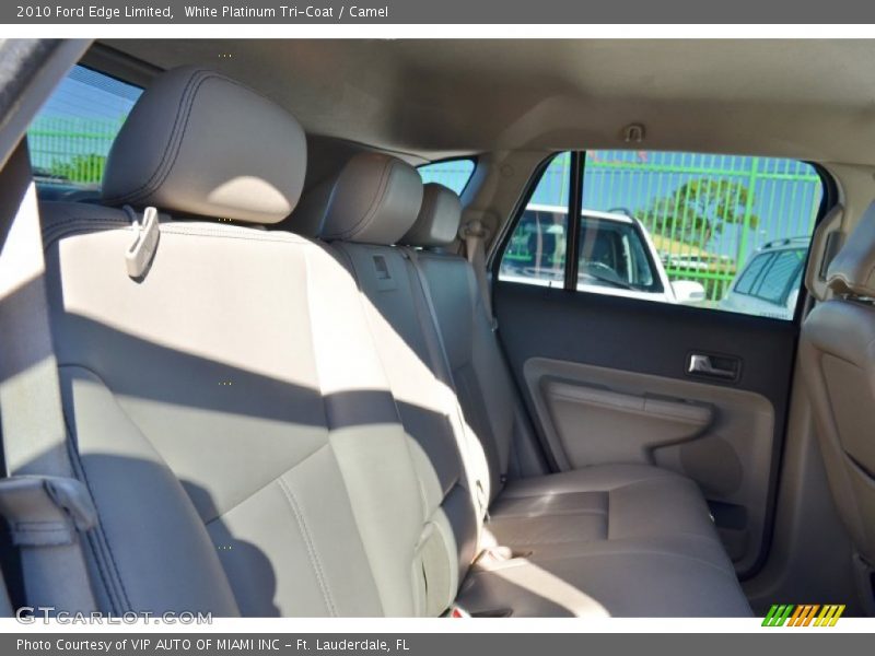 White Platinum Tri-Coat / Camel 2010 Ford Edge Limited