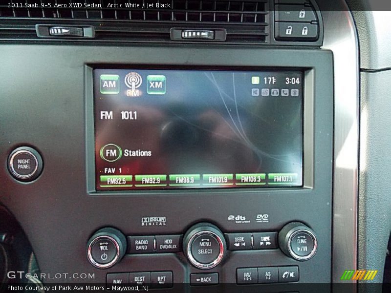 Controls of 2011 9-5 Aero XWD Sedan